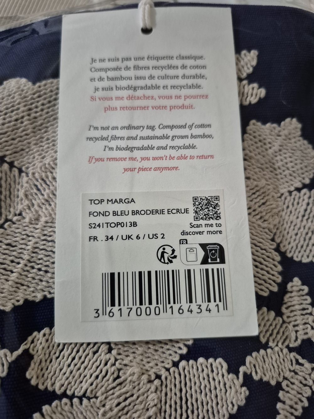NWT Sezane Marga Top size 34 - Picture 10 of 13